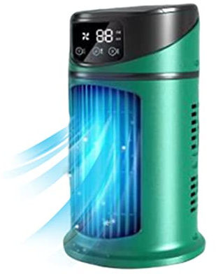 Mini luftkonditionering, 6 växlar vindhastighet luftkylare, USB multifunktionell timer luftkonditioneringsfläkt, sommar bärbar vattenkylfläkt