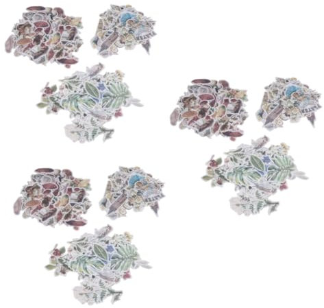EXCEART 9sätze Scrapbooking Sticker Teiliges Fotoalbum Dekorative Aufkleber Für Tagebuch Kreative Bastelzubehör Mit Floralen Motiven Pilzen Und Nobility-Designs Für Scrapbooking Und