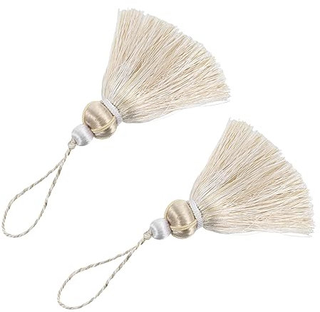 IMIKEYA 2stücke Vorhanggurt Aus Polyester Einfaches Vorhangornament Quasten-hängeornament Vorhang-raffseil Mit Kugeldekor Passt Für Mitteldicke Und Dicke Vorhänge Sowie Dünne Gardinen Und