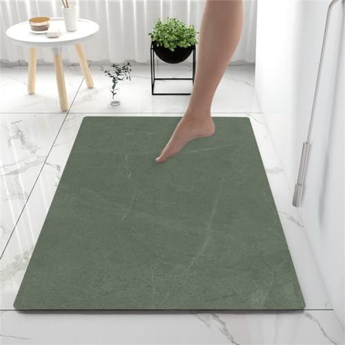Badezimmerteppich, Badematte, Badteppich, Badvorleger, Badematte Rutschfest, Duschvorleger, Badteppich Rutschfest Waschbar, Badematten, Teppich Badezimmer, Bathroom Mat, Bad Teppich Black60x90cm
