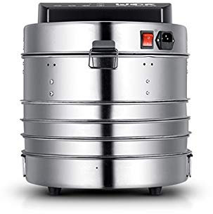 Déshydrateur d'aliments intelligent en acier inoxydable, 5 couches, processeur pour bébés, sèche-aliments pour animaux de compagnie, cuiseur à vapeur, cuisson de légumes, four à fruits, 30cm de d