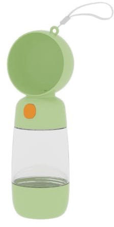 Begchy Vaso de agua portátil 2 en 1 hecho de material de calidad alimentaria para perros y gatos, botella de agua para mascotas con dispensador de comida B