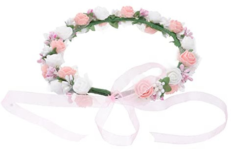 PLAFOPE 1stück Handgemachte Braut Und Brautjungfern-blumenkranz Seaside Wreath Und Weiß Für Hochzeiten Und Foto-sessions Leicht Und Bequem Für Feste Und Urlaub