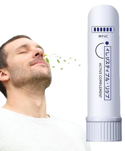 Nasal Inhaler, Naseninhalatoren Erfrischend Bei Verstopfter Nase, Eukalyptus Ätherisches Öl Naseninhalator, Verbessert Die Atmung, Lindert Verstopfte Nase Tragbare Kühlende Und Erfrischende Sticks