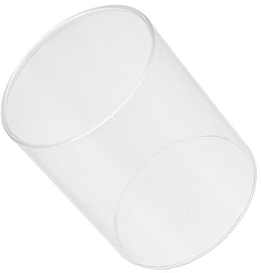 Ciieeo Glass Salad and Fruit Bowl 12cm Diameter x 18cm Height Cylindrical Glass Tableware Food Storage Container for Serving and Dining