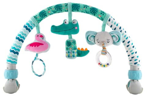 Baby Stroller Toy Play Arch Stroller Chain Toy with Baby Rattle and Windmill Play Arch Stroller Toy Baby Toy for Hanging Gift for Babies Boy Girl