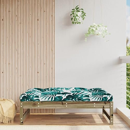 LXYZWRW Outdoor-Sitzgelegenheit, Garten-Fußhocker, 120 x 80 cm, imprägniertes Kiefernholz