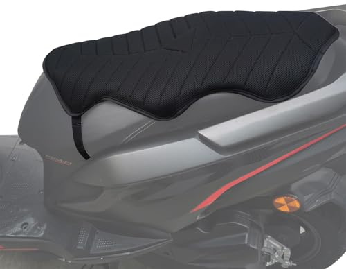 Motorradsitzabdeckung, Wärmeableitung, wasserdichtes Motorradkissen - Motorradfahrer aus atmungsaktivem Mesh für Zwei-Sitzer-Scooter