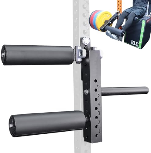 CONBUT Beinverlängerungs-Rack-Befestigung für mehr Fixierung der Beine, Beinverlängerungsaufsatz für verstellbare Beinstreckung und Curl-Maschine Squat Rack Befestigung