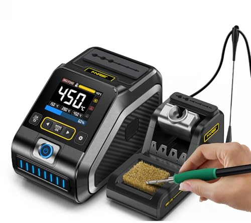 Intelligente Lötstation,Soldering Station Konstanter Temperatur 2,8-Zoll-Display Schnelle Aufheizung Spitzenleistung 200W F210-Griff 3 Lötspitzen Mehrzweck Lötkolben Set DWS-200