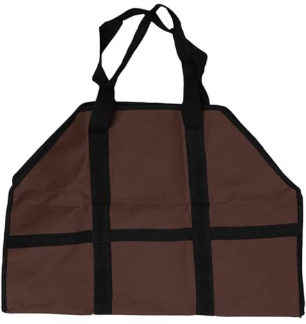 Heavy Duty Portable Firewood Carrier Bag Large Capacity Oxford Cloth Log Holder with Handles for Home Heating Camping Barbecue Firewood Storage Solution 600D Material (A)