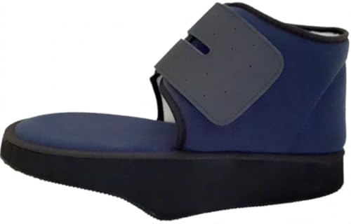 Orione OK PED Safte Scarpa Post-Operatoria Baruk, Calzatura Ortopedica con Chiusura Regolabile, Blu (L, Senza Bordo)