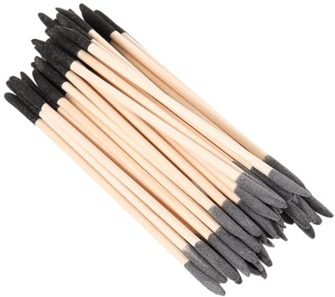 FRCOLOR 60pezzi Bastoncino Abrasivo per Unghie Doppia Estremità di Bastoncini per Levigare Cuticole Strumenti per Manicure Punta Abrasiva Precisione per Nail Art e Decorazioni Domestiche