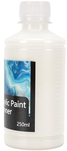 Generic Mejorador del Flujo de Pigmento Diluyente de Pintura Acrílica de 250ml para Artes de Pintura de Metal y Papel de Lienzo