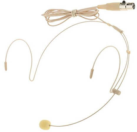 MagiDeal Bügelkopfhörer, Professionelle Sprachaufnahme Kondensator Mikrofon - Beige - 3Pin