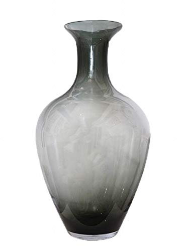 ARTE REGAL Jarrón de Cristal Anfora Oscuro