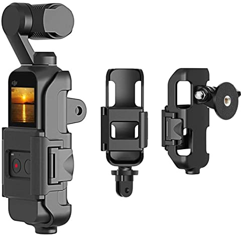 FASTSNAIL 3 in 1 Tripod Mount for DJI Osmo Pocket & DJI Pocket 2 | Action Cam Mount with Tripod Mount and Screw, for DJI OSMO Pocket Kit Connect to Any Tripod & GoPro Mount Stand Bracket
