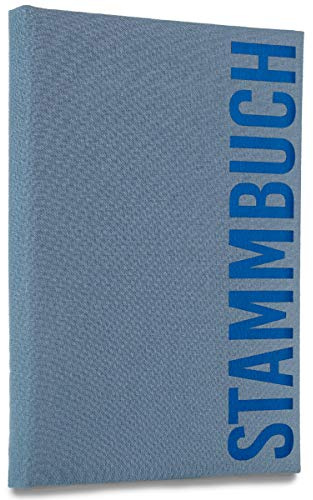 Hochzeitideal – Stammbuch der Familie Serie Alto - 21,0 cm x 15,0 cm - Buchbinderleinen Stammbuch Hochzeit - Familienbuch Standesamt mit 6-fach Ringmechanik für Urkunden mit Behördenlochung (hellblau)