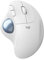 Logitech ERGO M575 Wireless Trackball Maus - Einfache Steuerung mit dem Daumen, flüssige Bewegungen, ergonomisches Design, für Windows, PC & Mac mit Bluetooth- & USB-Funktion - Weiß, One size