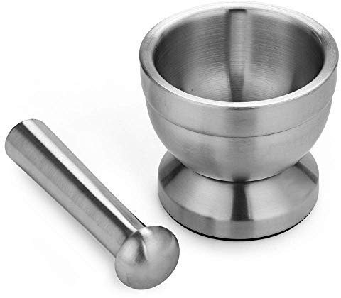 ArtisanShow Stainless Steel Double Pill Crusher Food Safe Spice Grinder