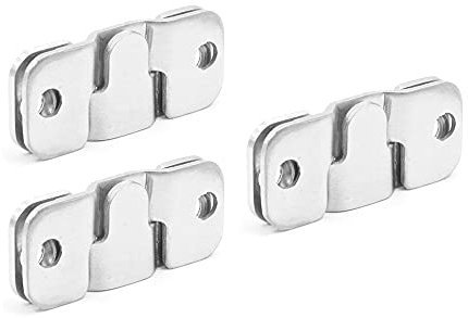 Shiwaki 3 pièces Support de Montage encastré imbriqué 43 x 19 mm Cadre Photo Crochet en Acier Inoxydable Photo Cintre Z Clip Support tête de lit Montage Mural Accessoires