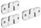 Shiwaki 3 pièces Support de Montage encastré imbriqué 43 x 19 mm Cadre Photo Crochet en Acier Inoxydable Photo Cintre Z Clip Support tête de lit Montage Mural Accessoires