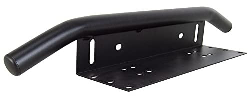PICAA Universal LED Lightbar Halterung Kennzeichenhalter Bull Bar Stoßstange Vorne für Offroad KFZ LKW SUV ATV Arbeitsscheinwerfer Schwarz