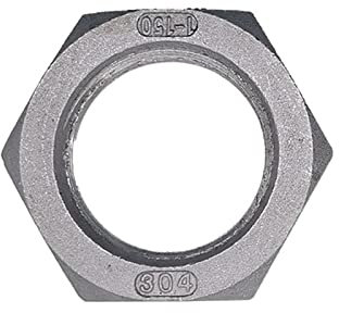 DOLUNTO 2 STÜCKE BSP Innengewinde 304 Edelstahl Sechskant Kontermutter Rohrverschraubung Stecker Adapter Koppler (Größe : 3/8inch)