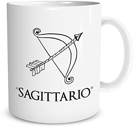 Lol t-shirt Tazza in Ceramica Mug Personalizzata con Oroscopo con Segni Zodiacali a Scelta - Zodiaco - Idea Regalo - San Valentino - Compleanno - Natale - Ufficio (Sagittario)