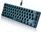 abucow 60% kabelgebundene Gaming-Tastatur, echte RGB-Tastatur mit Hintergrundbeleuchtung, Reisen, einfach auf Geschäftsreisen zu tragen