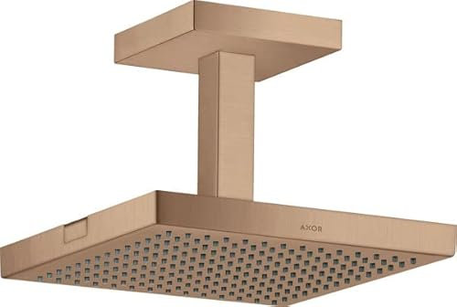 hansgrohe AXOR ShowerSolutions Kopfbrause 240/240 1jet, Deckenanschluss, 10929310, Farbe: Brushed Red Gold