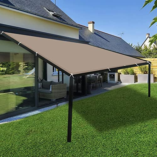 Poles for Sun Shade Sails 1.4x3.2M Sun Protection Patio Sails With Free Rope for Patio Gaden Yard Pergola, Khaki