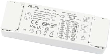 Zigbee Smart Home Konstantstrom-LED-Treiber 12 W mit mehreren Stromausgängen (350 mA – 700 mA)