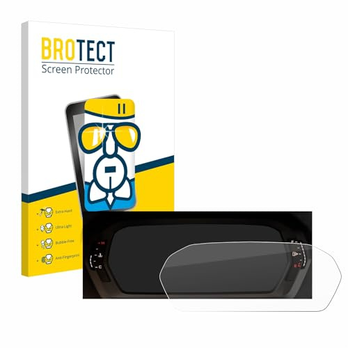 brotect Protection Écran Verre pour Audi A3 2023 Virtual cockpit | Clair Protection d'écran Made in Germany Film Protecteur Vitre 9H Anti-Rayures Transparent