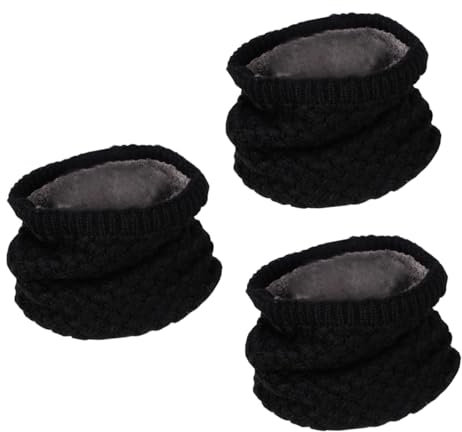 LIFKOME 3St Winterhalstuch kinder schal kinder halstuch wollschal kinderschals Schal mit rundem Halsausschnitt Kreisschal stricken