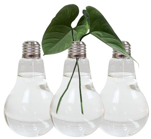 Xujuika Glühbirne Vase, Glühbirne Blumenvase, Transparente Luftpflanzenvase Moderne Pflanzgefäßvase für Moderne Heimdekoration