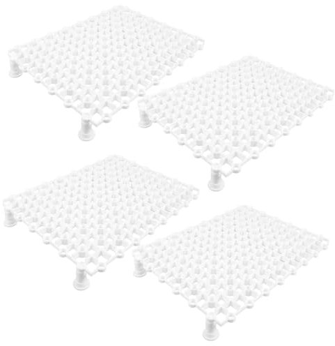 Yardwe Unique Design Fish Tank Filter Media 4pcs Aquarium Divider Boards Filter Holes for Easy Maintenance