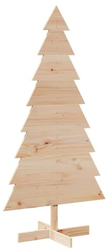 vidaXL Weihnachtsbaum Holz zum Schmücken 150 cm Massivholz Kiefer