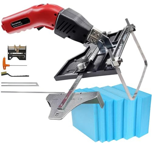 vnmudzeo Hot Blade Foam Cutting Kits Handheld 200 W 250 W,15 Gear Temperature Adjusted Air Cooled Electric Hot Blade Styrofoam Carving Machine,KS200-220V