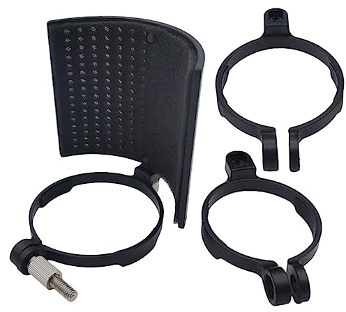 Mikrofonzubehör U-form Schutzschild für Aufnahmemikrofon 1 Satz | Schwarzer Windschutz, Metall und Abs Kunststoff, Clip Klemme, für Boden und Tischständer