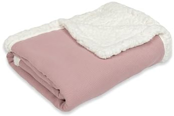 ULLENBOOM Babydecke für den Winter 70x100 cm - flauschiger Teddy Fleece | 100% OEKO-TEX zertifiziert, Oberseite: 100% Baumwolle, Made in EU, Kuschelig-weich, Schadstoffgeprüft und Waschbar