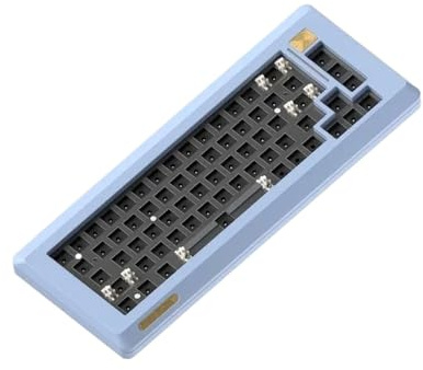 EGRMZ LABY67 Kit Tastiera Meccanica Custodia in Alluminio Bluetooth 3 modalità Wireless Calde da Gioco Calda da Gioco Compatibile con Il Computer Portatile(Kit Blue)