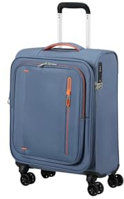 American Tourister Trolley Cloudrider Spinner Exp. TSA Stone Blue blaugrau 55cm