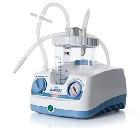 Aspiratore di secrezioni e muco CAMI, modello: New Aspiret, 15 l/Min, 2000 ml