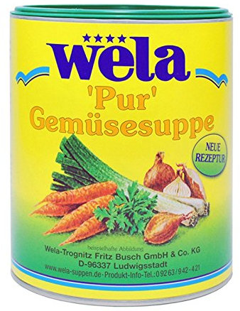 Gemüsesuppe 'Pur' von wela 1/1 Dose