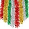 HOWAF 8Pz 14m Espumillon Arbol Navidad, Espumillon Rojo Plata Oro Verde Guirnaldas navideñas, Guirnalda Arbol Navidad, Guirnalda de Oropel Navidad Decoración para Arbol de Navidad, Puerta, Escalera
