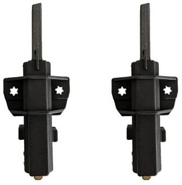LAZER ELECTRICS Ceset Motor Carbon Brushes Pair for Hoover Dynamic Next, Candy Washing Machines (Alt to 49018683, 92126721)