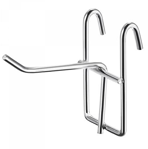 sourcing map Rejilla Pared Pantalla Ganchos Tienda Garaje Almacenamiento Pared Organizadores 2.4 Pulgadas Plata, Paquete de 12