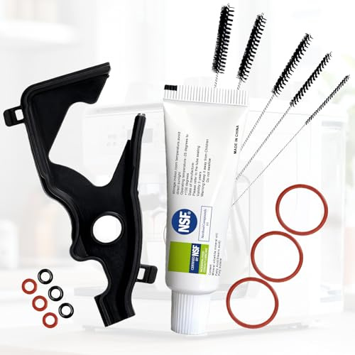 AllisWay Fett für Kaffeevollautomaten, Kaffeevollautomat Reinigungsset, Pflegeset für die Brüheinheit Siemens EQ3 EQ5 EQ6 EQ7 EQ8 EQ9 O-Ring (Dichtung), Silikon Fett, Reinigungsbürste, Silikonfett 10g