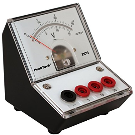 PeakTech 205-06 - Spannungsmessgerät Voltmeter Analog 3V 15V 30V DC